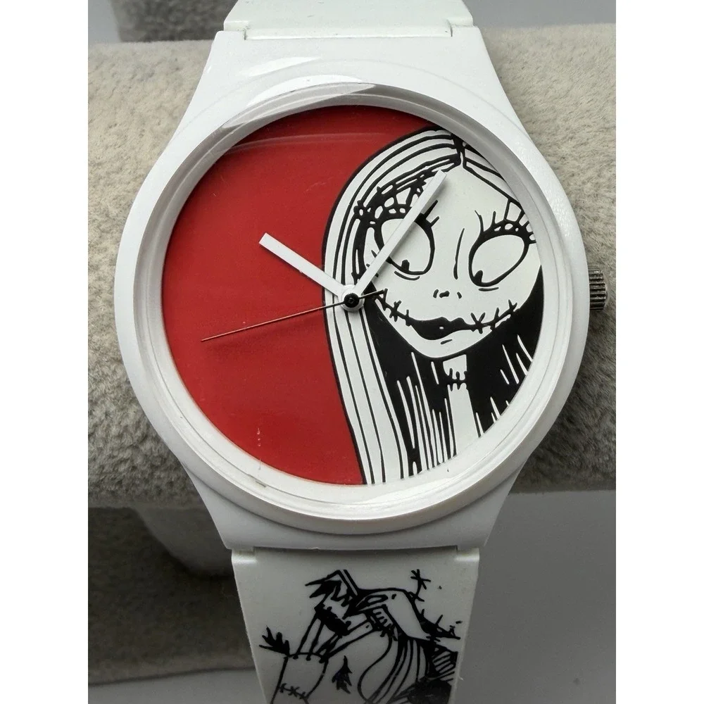 Disney Flud Nightmare Before Christmas Watch New Battery 40MM 8.5